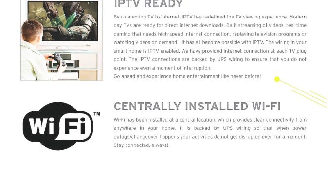 Did You Know ? Ireo Skyon homes are IPTV Ready !!